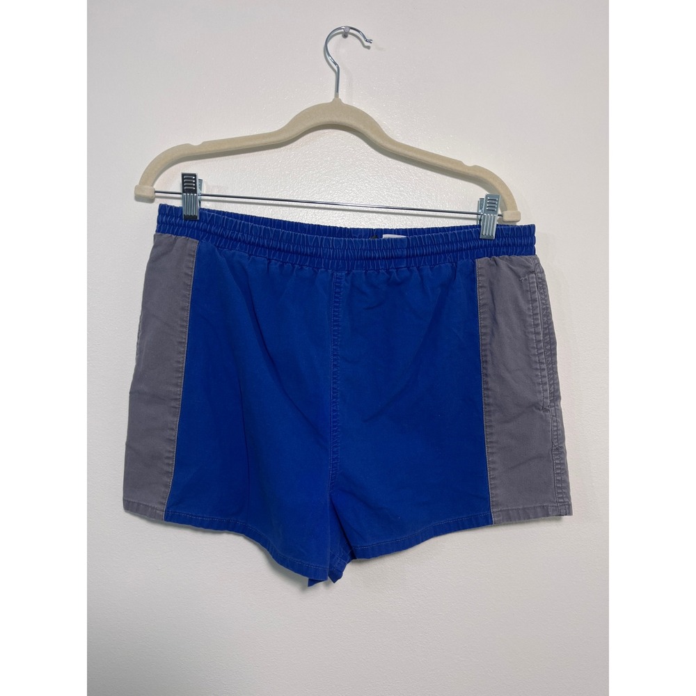 David Taylor Mens Swim Trunks Blue Grey Colorblock Mesh Lined Shorts RN15099